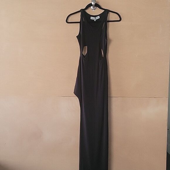 NWT Blessed Are Meek XS S Holey Smoke BodyCon Dress Black CutOut Indie Boho Sexy - Picture 2 of 16